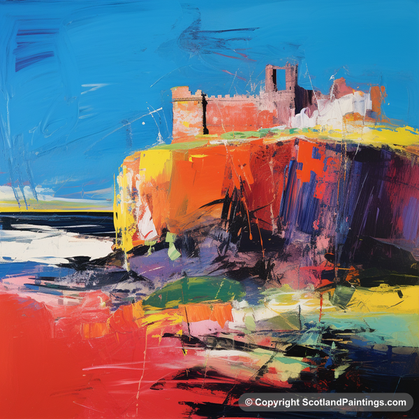 Painting - Tantallon Castle - Scottish Castles