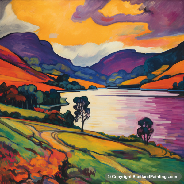 Painting - Loch Earn - Scottish Lochs