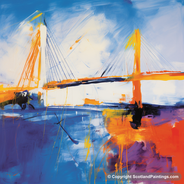 Painting - Queensferry Crossing - Scottish Bridges