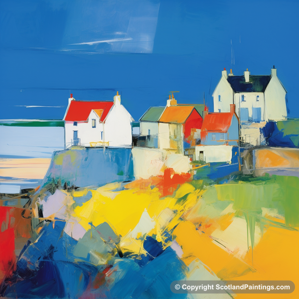 Painting - Findhorn - Scottish Villages