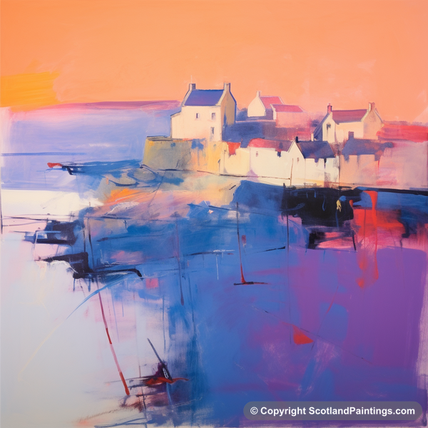 Painting - Crail Harbour - Scottish Harbours