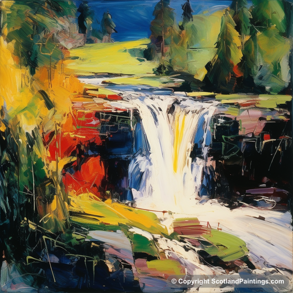 Painting - Falls of Bruar - Scottish Waterfalls