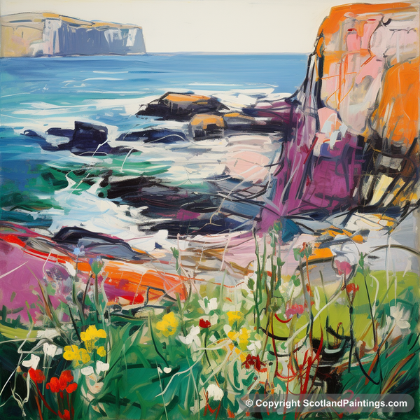 Painting - Cape Wrath - Scottish Flowers and Flora