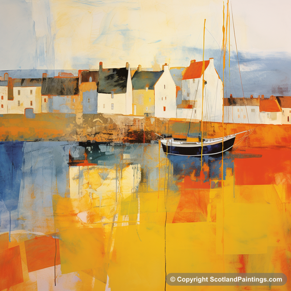 Painting - St Monans Harbour - Scottish Harbours