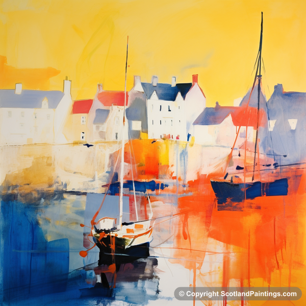 Painting - St Monans Harbour - Scottish Harbours