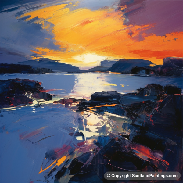 Painting - Easdale Sound - Scottish Coves