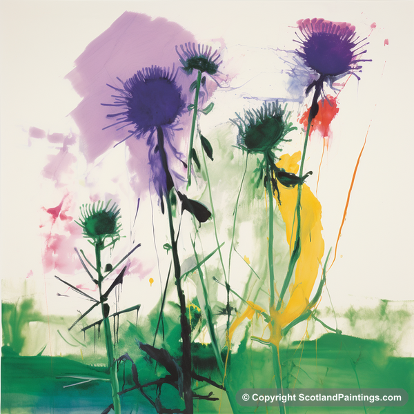 Painting - Inverness-shire - Scottish Flowers and Flora