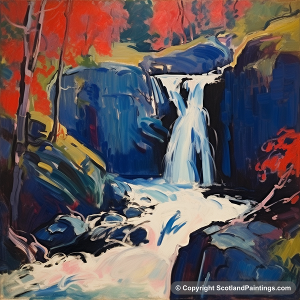 Painting - Bonaloch Falls - Scottish Waterfalls