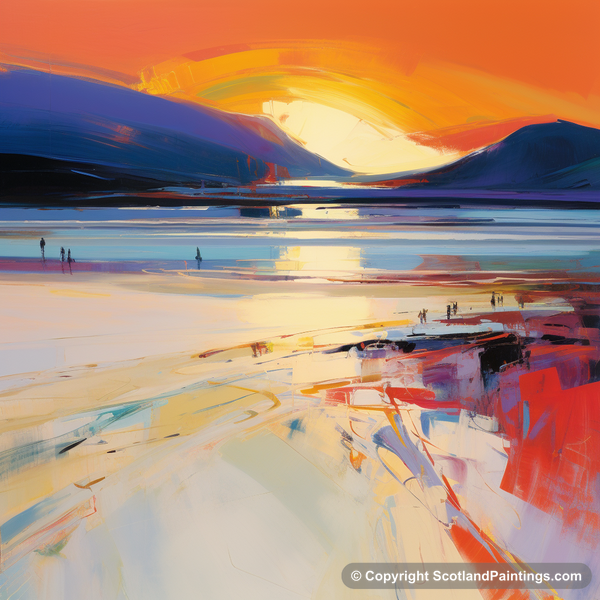 Painting - Luskentyre Beach - Scottish Beaches