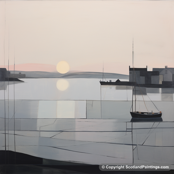 Painting - Portnahaven Harbour - Scottish Harbours