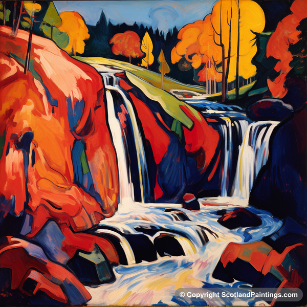 Painting - Falls of Tarf - Scottish Waterfalls