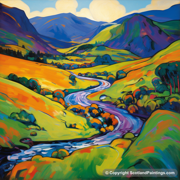 Painting - Glen Strathfarrar - Scottish Glens