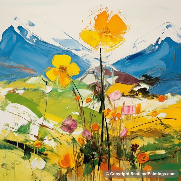 Painting - Ben Nevis - Scottish Flowers and Flora