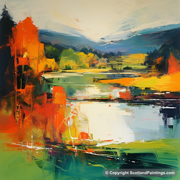 Painting - Loch Faskally - Scottish Lochs