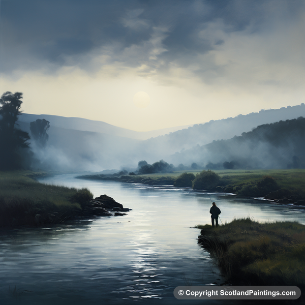 Painting - River Don - Scotland Fly Fishing