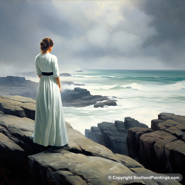 Painting - Orkney - White Dress