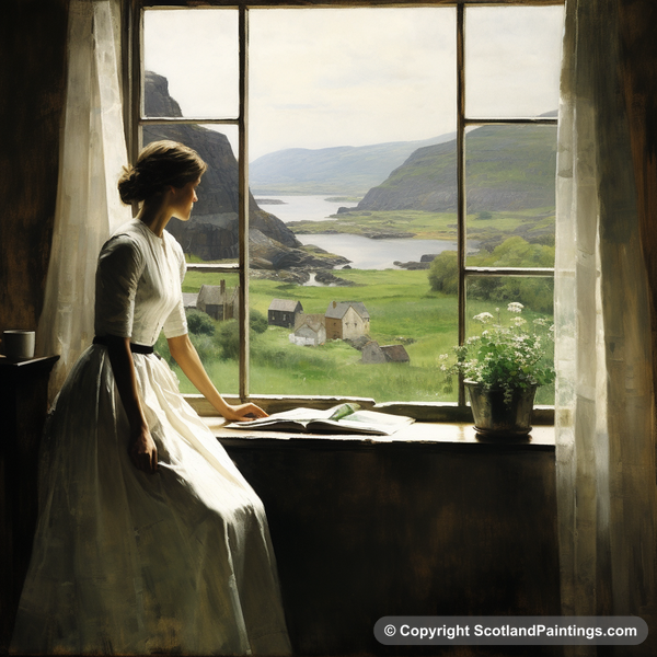 Painting - Plockton - White Dress