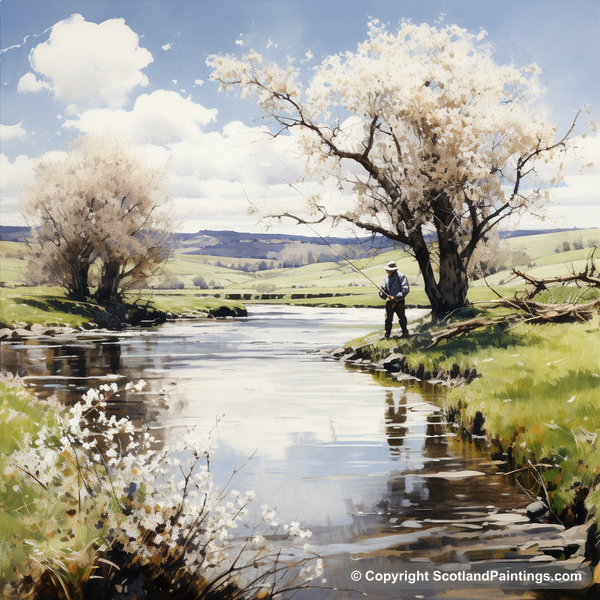 Painting - River Spey - Scotland Fly Fishing