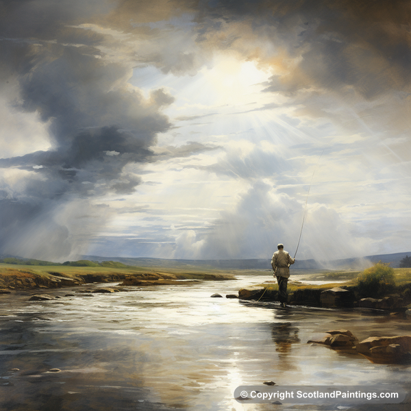 Painting - River Clyde - Scotland Fly Fishing