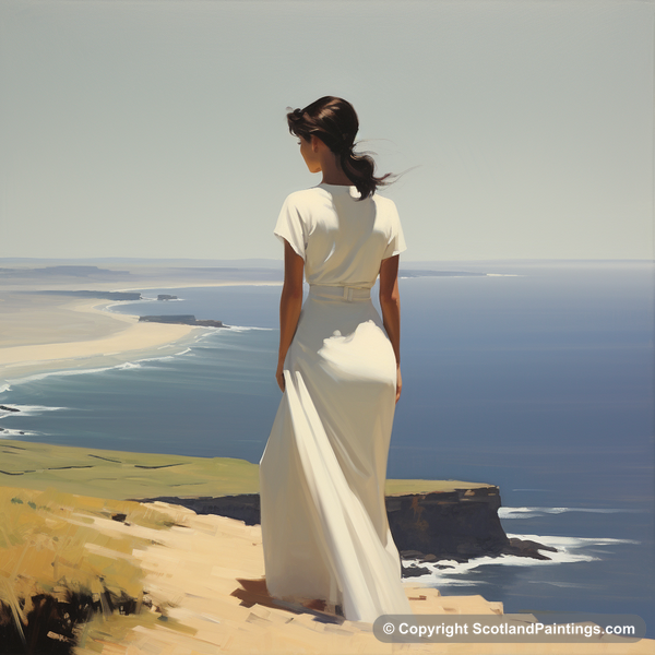 Painting - Orkney - White Dress