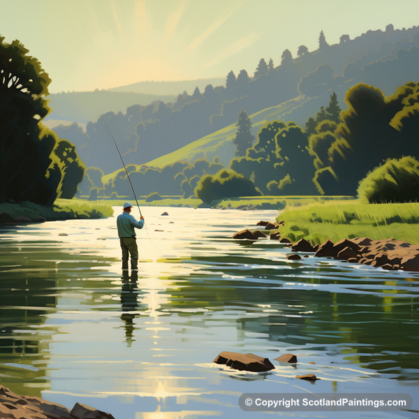 Painting - River Stinchar - Scotland Fly Fishing