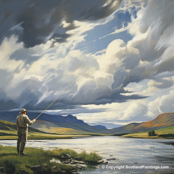 Painting - Loch Leven - Scotland Fly Fishing