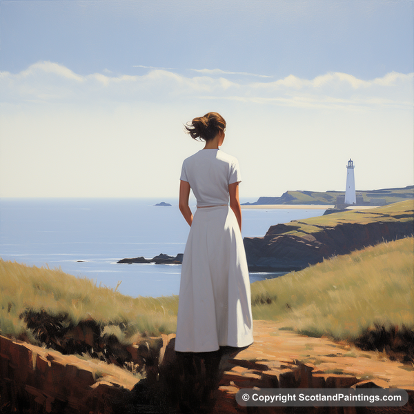 Painting - Mull of Kintyre - White Dress