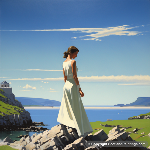 Painting - Isle of Jura - White Dress