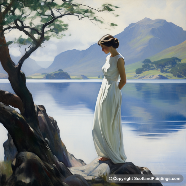 Painting - Loch Maree - White Dress