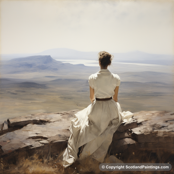 Painting - Cairngorms National Park - White Dress