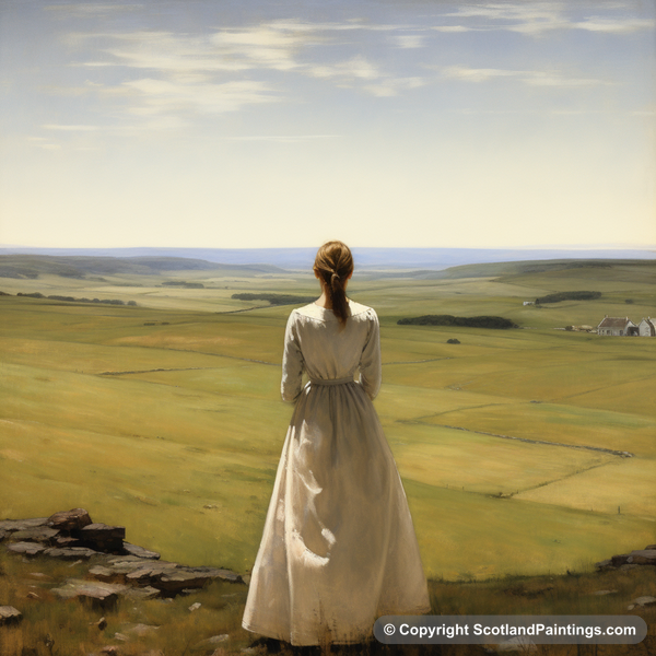 Painting - Scott's View - White Dress