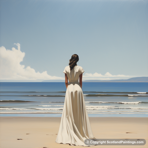 Painting - Troon - White Dress