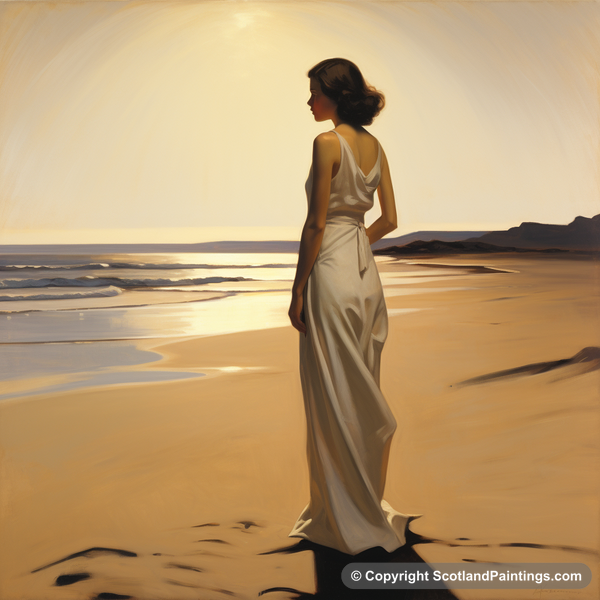 Painting - Troon - White Dress