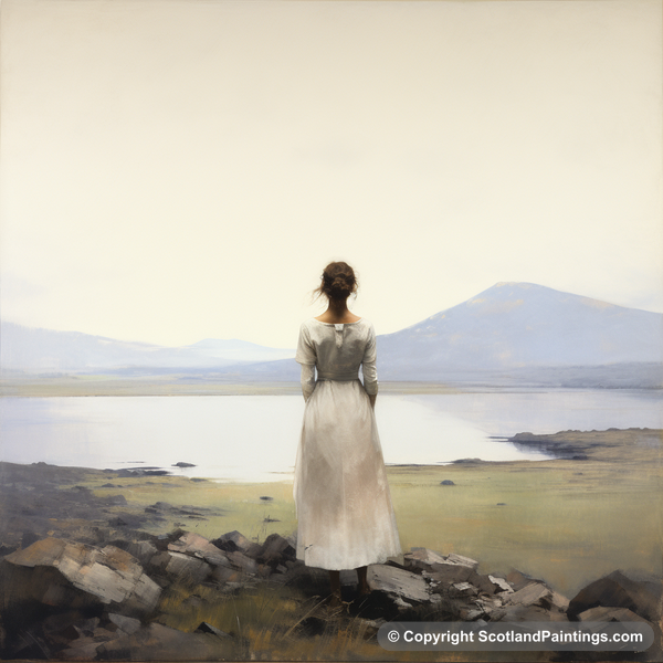 Painting - Isle of Arran - White Dress