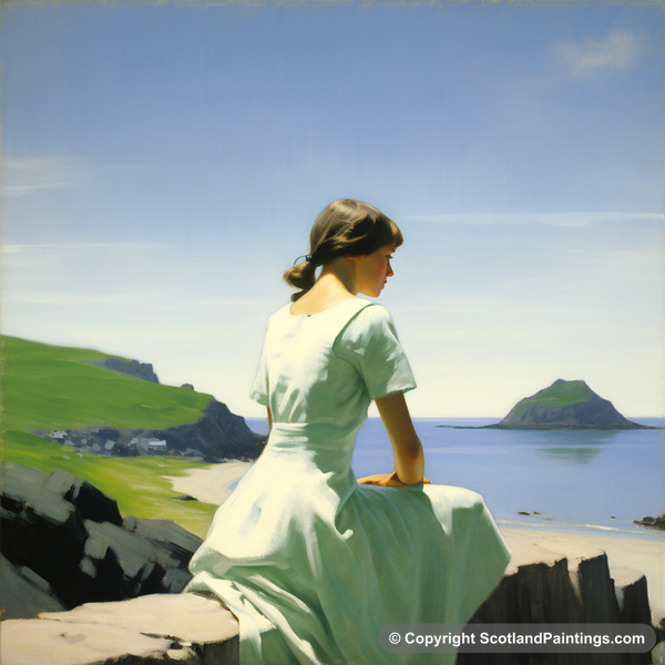 Painting - Lochinver - White Dress