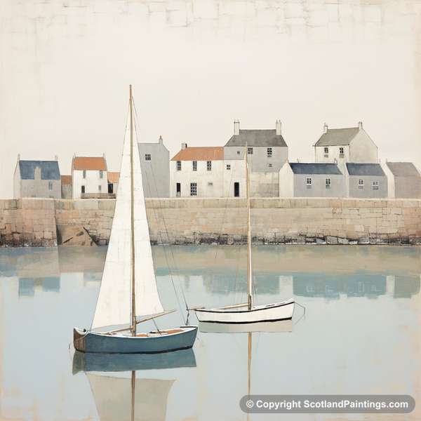 Painting - North Berwick Harbour - Scottish Harbours