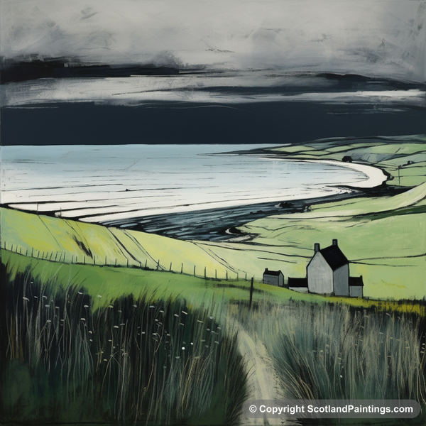 Painting - Lunan Bay - Scottish Beaches