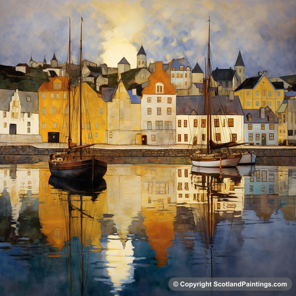 Painting - Cromarty Harbour - Scottish Harbours