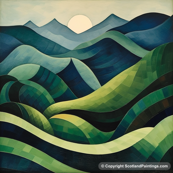 Painting - Aonach Eagach - Scottish Mountains