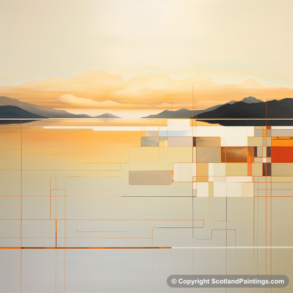 Painting - Catterline Bay - Scottish Coves