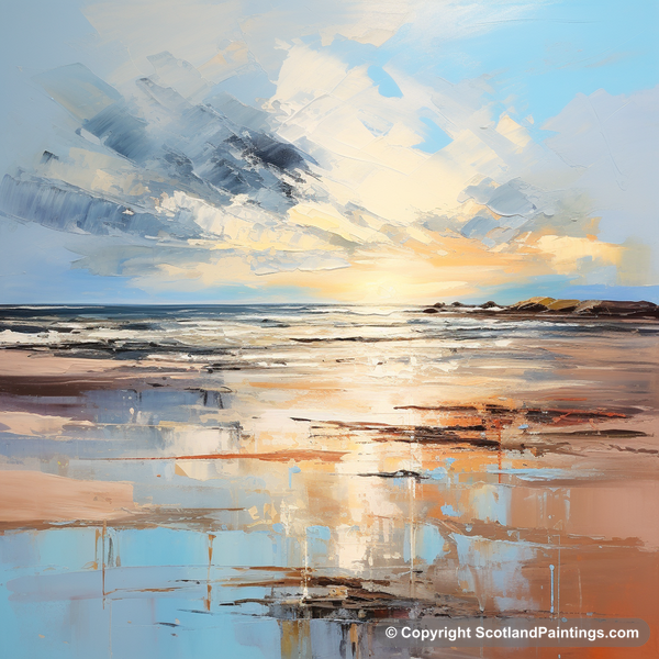 Painting - Lunan Bay - Scottish Beaches