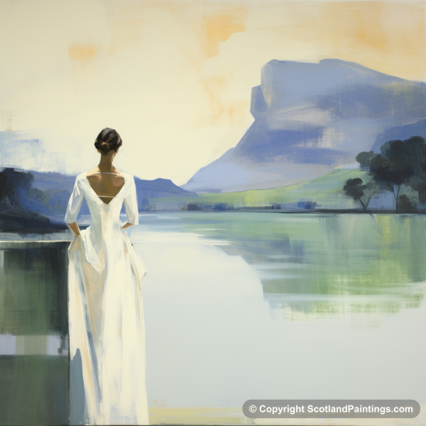 Painting - Loch Katrine - White Dress