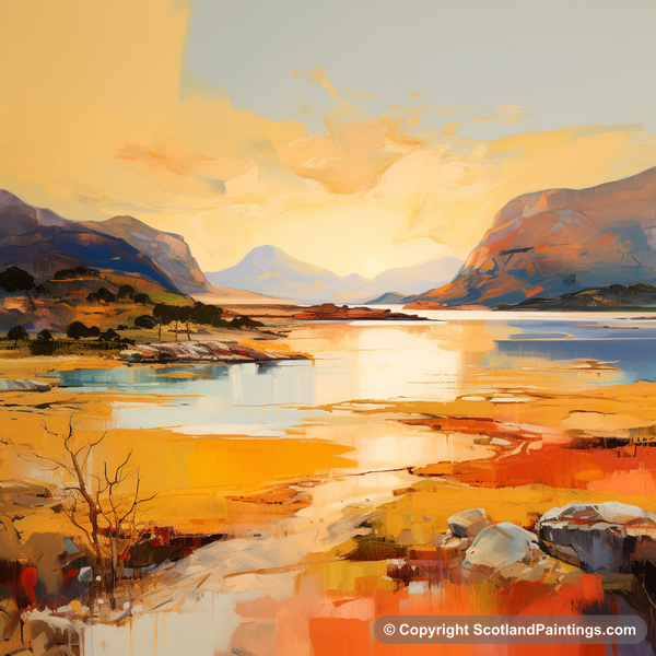 Painting - Shieldaig Bay - Scottish Coves