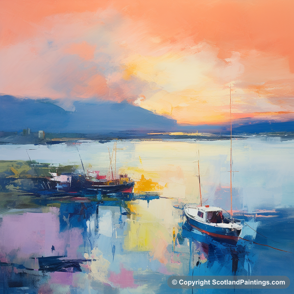 Painting - Cromarty Harbour - Scottish Harbours