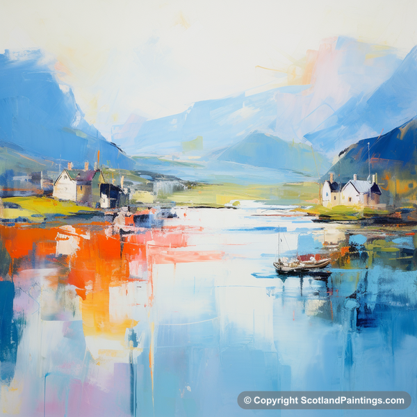 Painting - Craobh Haven Harbour - Scottish Harbours