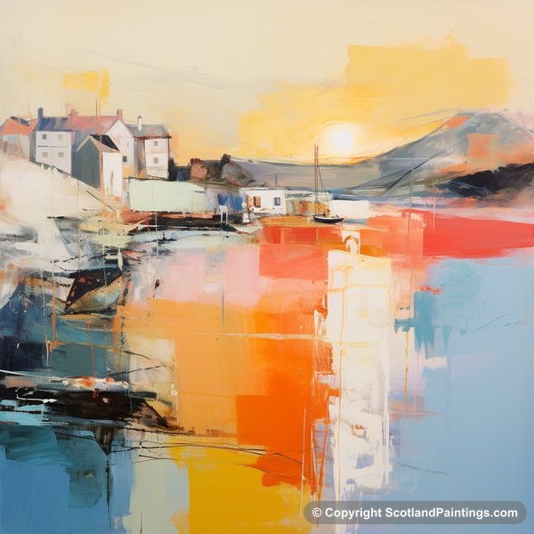 Painting - Stonehaven Harbour - Scottish Harbours