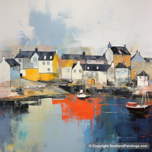 Painting - North Berwick Harbour - Scottish Harbours