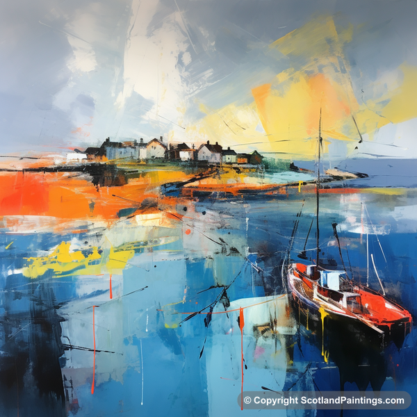 Painting - North Berwick Harbour - Scottish Harbours