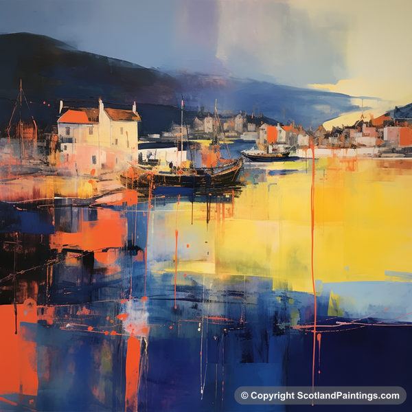 Painting - Oban Harbour - Scottish Harbours