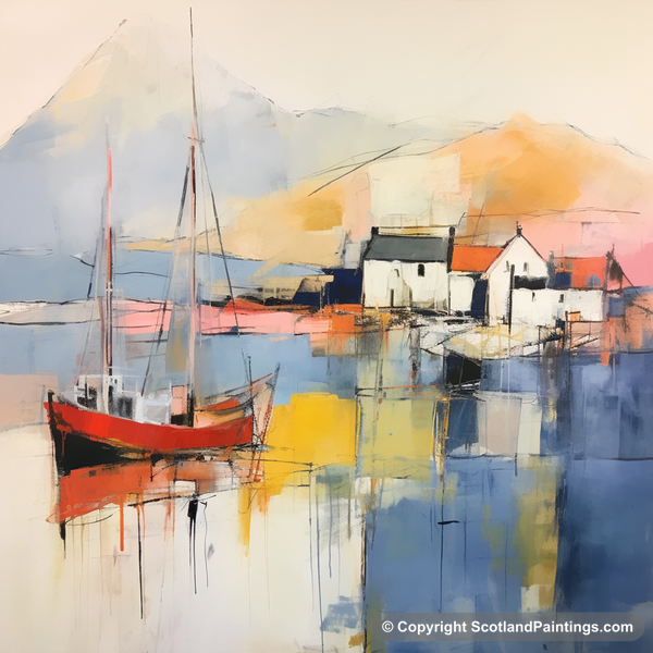 Painting - Ullapool Harbour - Scottish Harbours